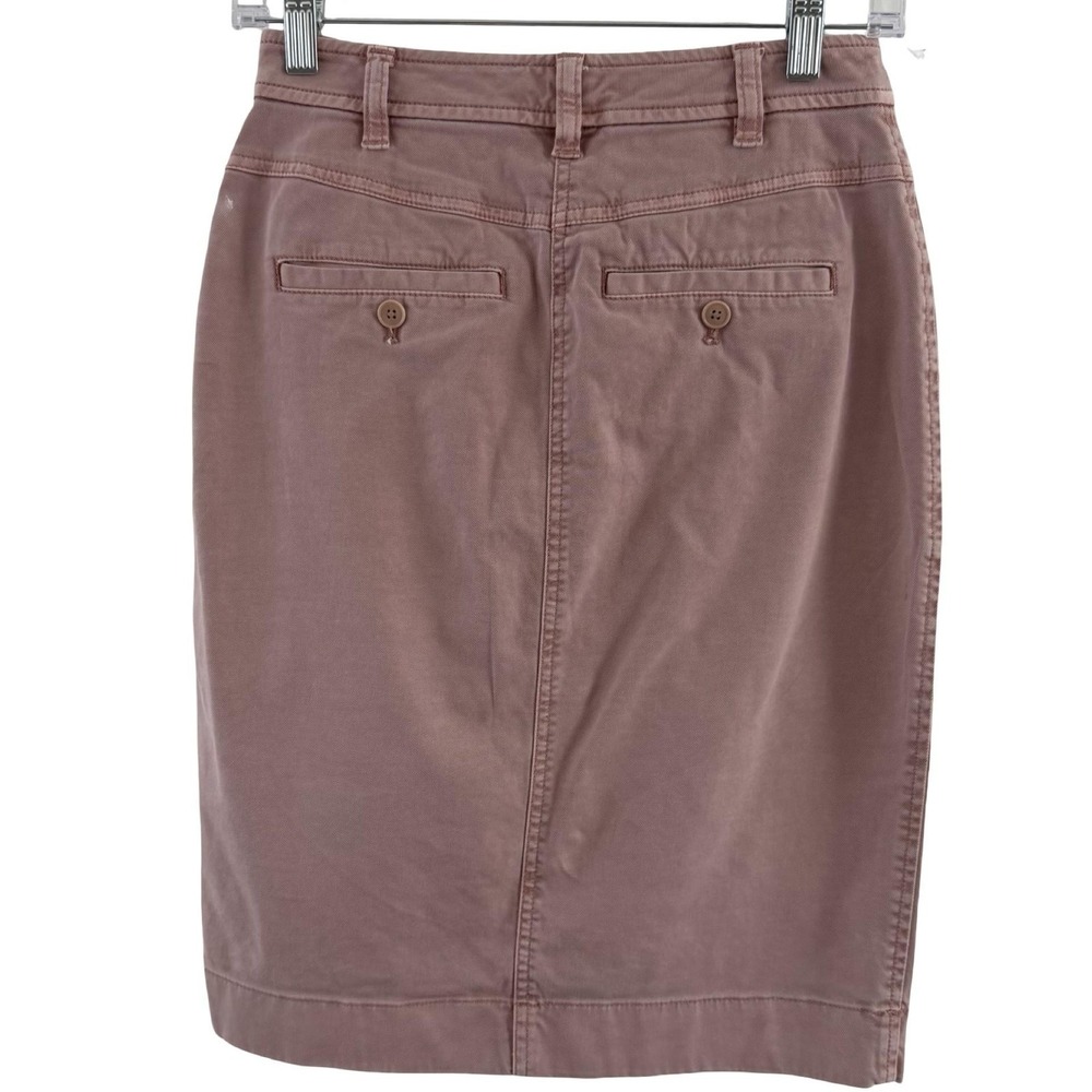J Crew Pencil Skirt Womens 0 Button Front High‎ Waist Pockets Utility Gorpcore - Picture 7 of 16